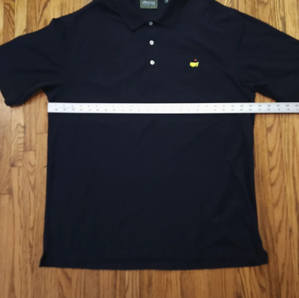Masters Collection Mens Golf Polo Shirt Size XL 2-ply mercerized cotton Black - Picture 5 of 6